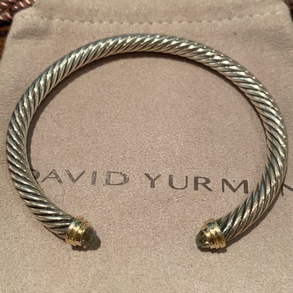 David Yurman Cable Classics Bracelet with 14K Gold - Picture 6 of 8